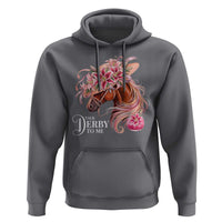 Talk Derby To Me Hoodie Funny Horse Racing Derby Day Stargazer Lilies