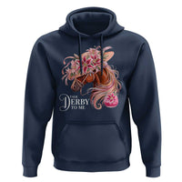 Talk Derby To Me Hoodie Funny Horse Racing Derby Day Stargazer Lilies