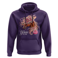 Talk Derby To Me Hoodie Funny Horse Racing Derby Day Stargazer Lilies