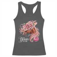 Talk Derby To Me Racerback Tank Top Funny Horse Racing Derby Day Stargazer Lilies