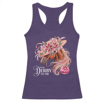 Talk Derby To Me Racerback Tank Top Funny Horse Racing Derby Day Stargazer Lilies