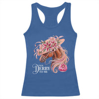 Talk Derby To Me Racerback Tank Top Funny Horse Racing Derby Day Stargazer Lilies