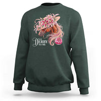 Talk Derby To Me Sweatshirt Funny Horse Racing Derby Day Stargazer Lilies