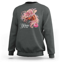 Talk Derby To Me Sweatshirt Funny Horse Racing Derby Day Stargazer Lilies