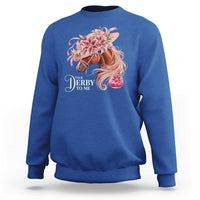 Talk Derby To Me Sweatshirt Funny Horse Racing Derby Day Stargazer Lilies