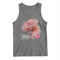 Talk Derby To Me Tank Top Funny Horse Racing Derby Day Stargazer Lilies