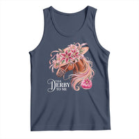 Talk Derby To Me Tank Top Funny Horse Racing Derby Day Stargazer Lilies