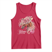 Talk Derby To Me Tank Top Funny Horse Racing Derby Day Stargazer Lilies