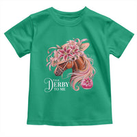 Talk Derby To Me Toddler T Shirt Funny Horse Racing Derby Day Stargazer Lilies