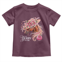 Talk Derby To Me Toddler T Shirt Funny Horse Racing Derby Day Stargazer Lilies