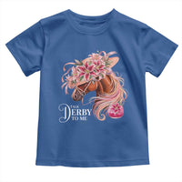 Talk Derby To Me Toddler T Shirt Funny Horse Racing Derby Day Stargazer Lilies