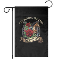 Celebrating 152 Years Derby Day Garden Flag Vintage Horse Racing Roses