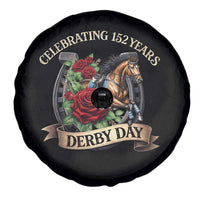 Celebrating 152 Years Derby Day Spare Tire Cover Vintage Horse Racing Roses