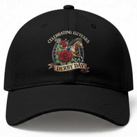 Celebrating 152 Years Derby Day Baseball Cap Vintage Horse Racing Roses