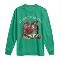 Celebrating 152 Years Derby Day Long Sleeve Shirt Vintage Horse Racing Roses