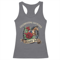 Celebrating 152 Years Derby Day Racerback Tank Top Vintage Horse Racing Roses