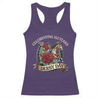 Celebrating 152 Years Derby Day Racerback Tank Top Vintage Horse Racing Roses