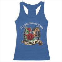 Celebrating 152 Years Derby Day Racerback Tank Top Vintage Horse Racing Roses