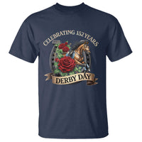 Celebrating 152 Years Derby Day T Shirt Vintage Horse Racing Roses