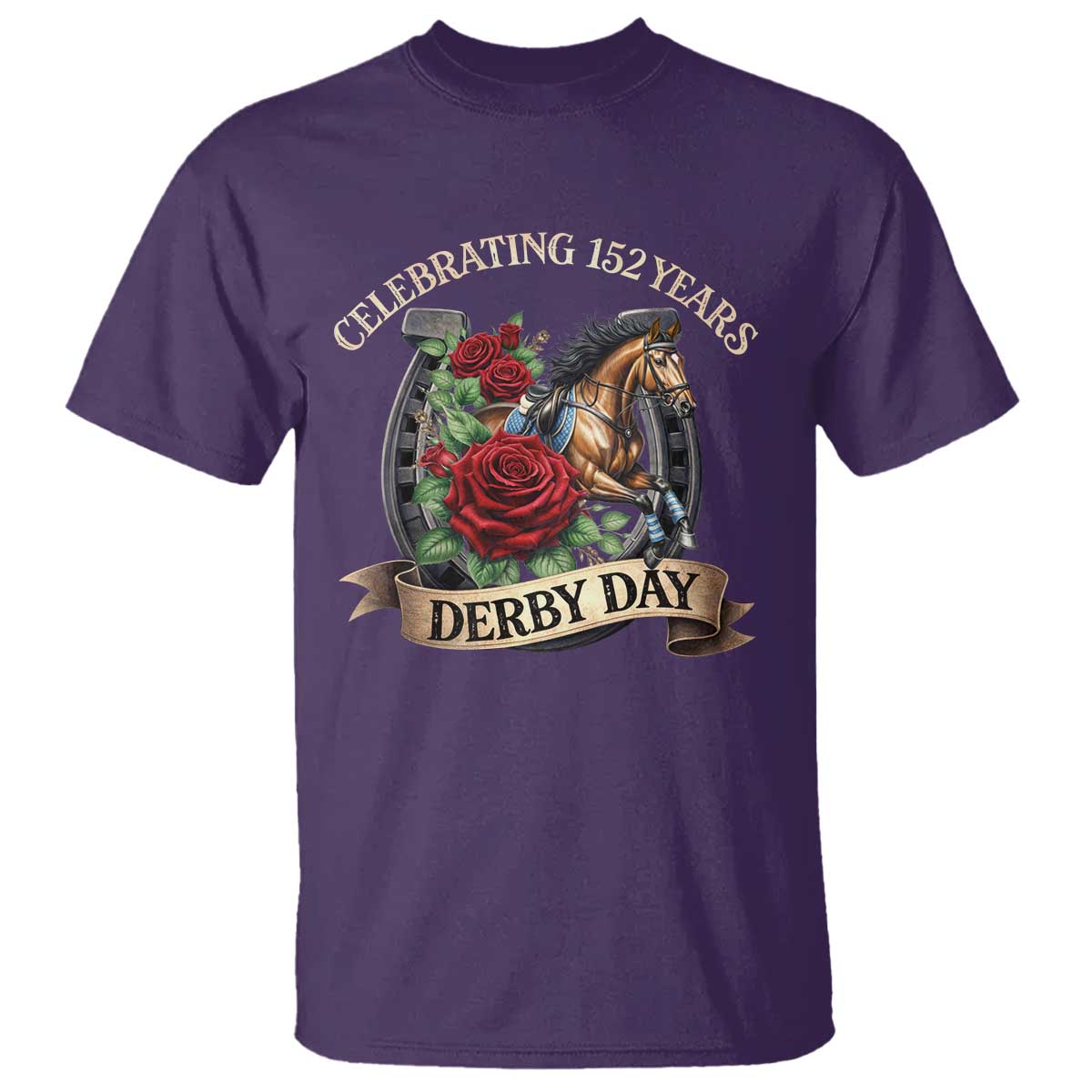 Celebrating 152 Years Derby Day T Shirt Vintage Horse Racing Roses