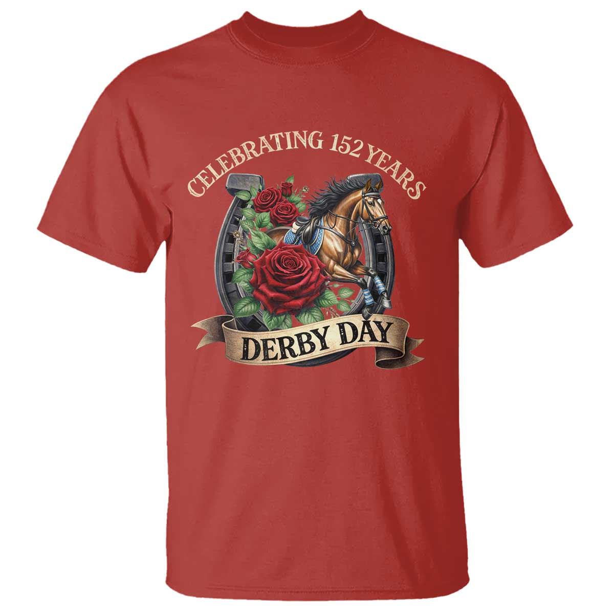 Celebrating 152 Years Derby Day T Shirt Vintage Horse Racing Roses