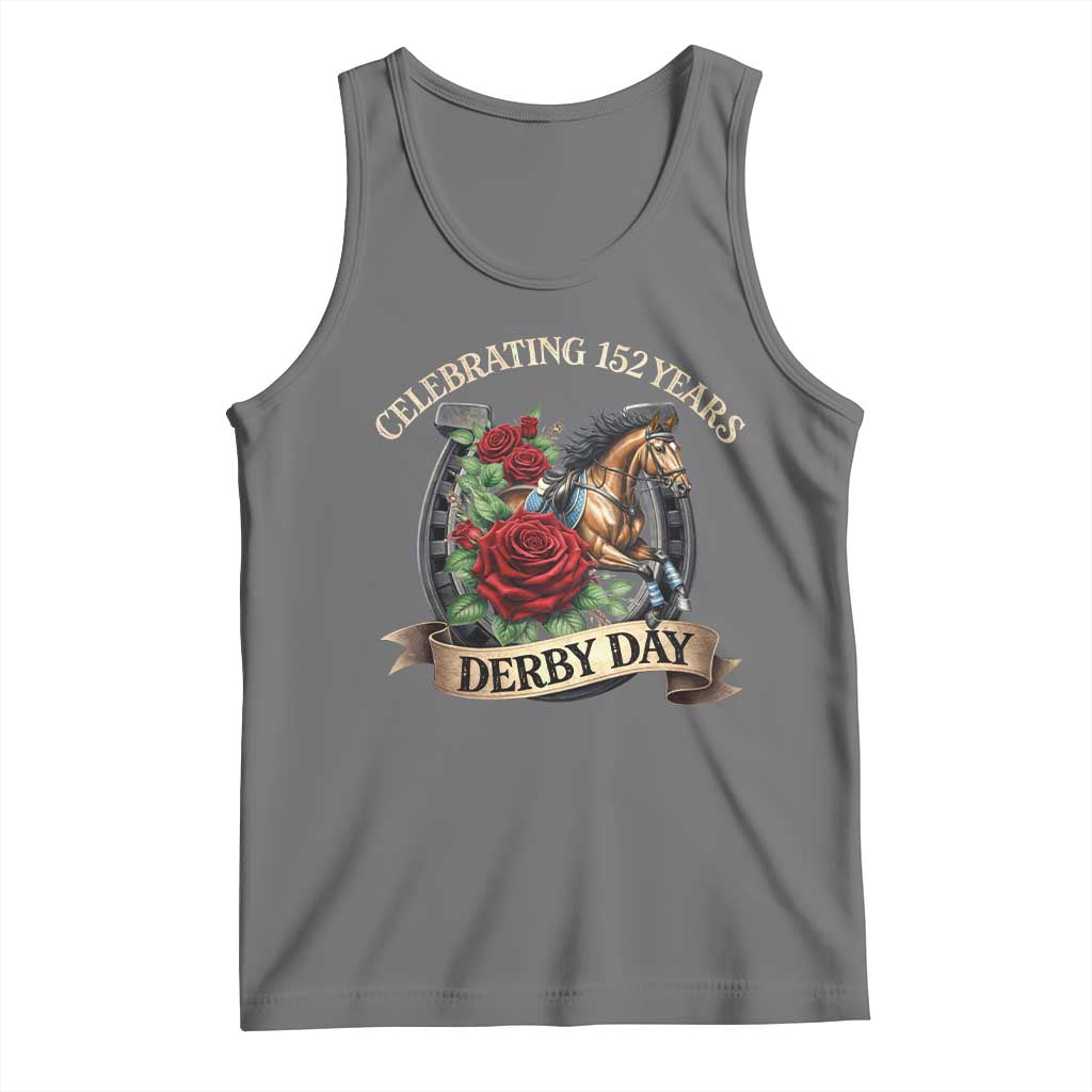 Celebrating 152 Years Derby Day Tank Top Vintage Horse Racing Roses