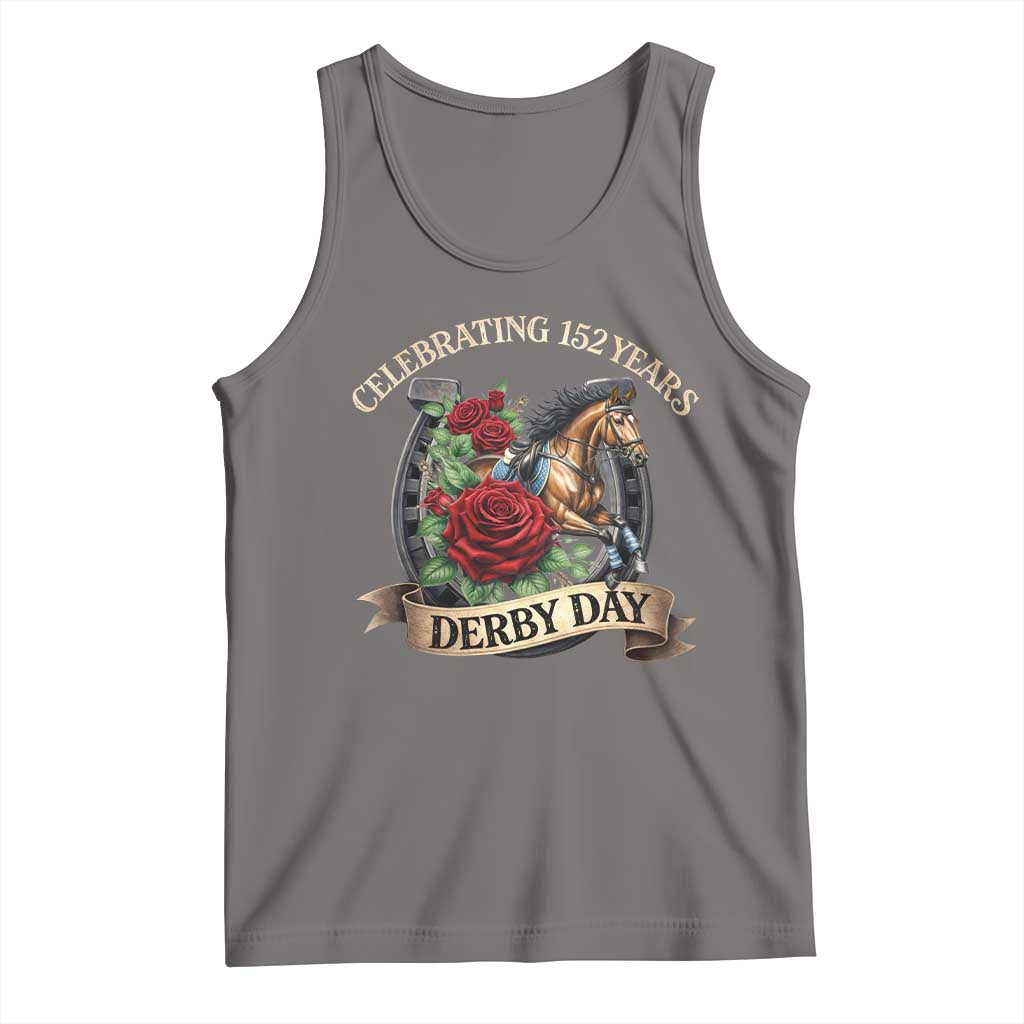 Celebrating 152 Years Derby Day Tank Top Vintage Horse Racing Roses