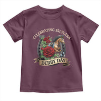 Celebrating 152 Years Derby Day Toddler T Shirt Vintage Horse Racing Roses