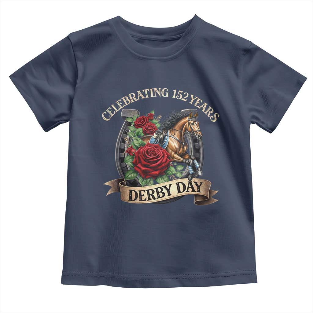 Celebrating 152 Years Derby Day Toddler T Shirt Vintage Horse Racing Roses