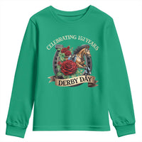 Celebrating 152 Years Derby Day Youth Sweatshirt Vintage Horse Racing Roses