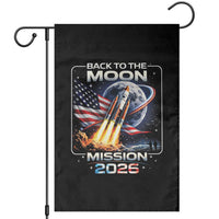 Back To The Moon Mission 2026 Garden Flag Rocket Launch Moon Space Program
