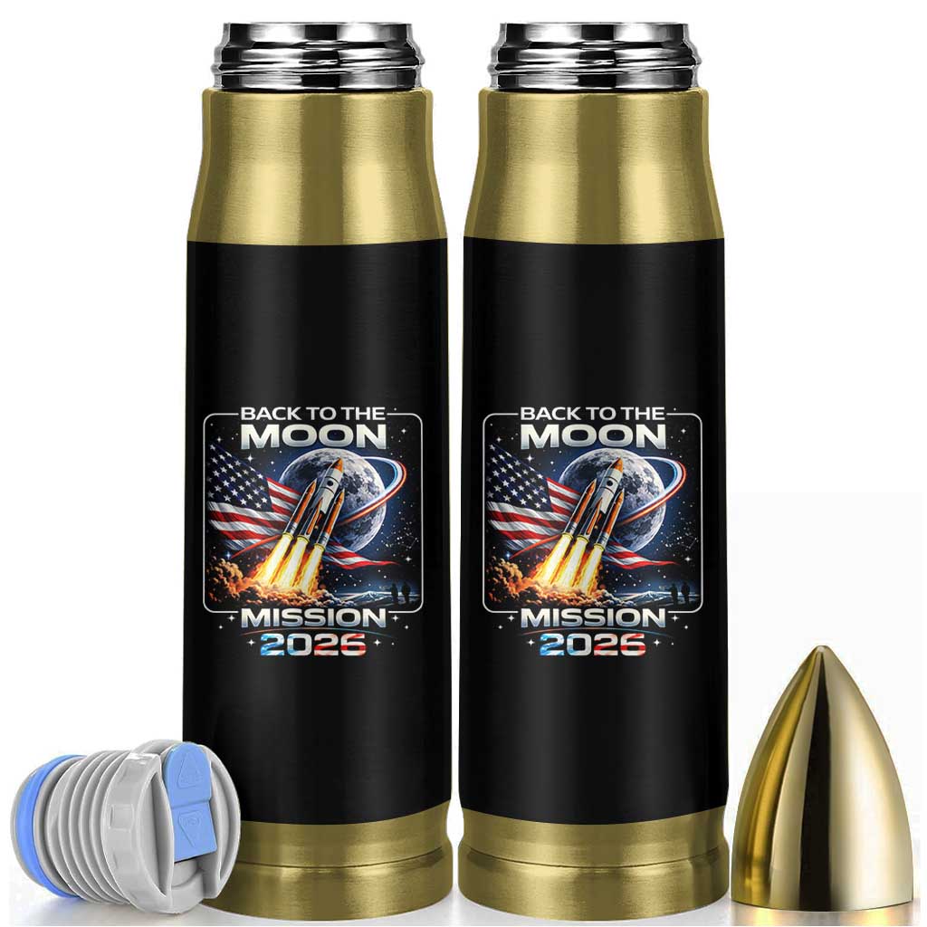 Back To The Moon Mission 2026 Bullet Tumbler Rocket Launch Moon Space Program