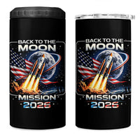 Back To The Moon Mission 2026 4 in 1 Can Cooler Tumbler Rocket Launch Moon Space Program