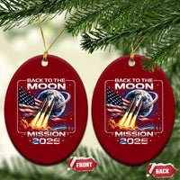 Back To The Moon Mission 2026 Ceramic Ornament Rocket Launch Moon Space Program