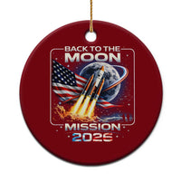 Back To The Moon Mission 2026 Ceramic Ornament Rocket Launch Moon Space Program