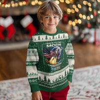 Back To The Moon Mission 2026 Ugly Christmas Sweater Rocket Launch Moon Space Program