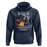 Back To The Moon Mission 2026 Hoodie Rocket Launch Moon Space Program