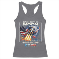Back To The Moon Mission 2026 Racerback Tank Top Rocket Launch Moon Space Program