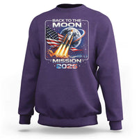 Back To The Moon Mission 2026 Sweatshirt Rocket Launch Moon Space Program