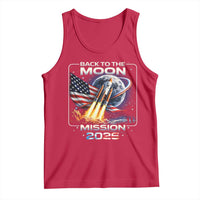 Back To The Moon Mission 2026 Tank Top Rocket Launch Moon Space Program