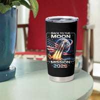 Back To The Moon Mission 2026 Tumbler Cup Rocket Launch Moon Space Program
