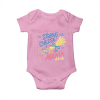 In My String Cheese Mama Era Baby Onesie Funny Mom Life Coquette Bow