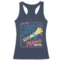 In My String Cheese Mama Era Racerback Tank Top Funny Mom Life Coquette Bow