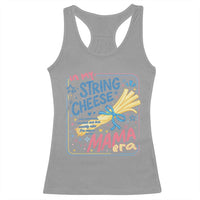 In My String Cheese Mama Era Racerback Tank Top Funny Mom Life Coquette Bow