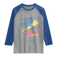 In My String Cheese Mama Era Raglan Shirt Funny Mom Life Coquette Bow
