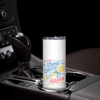 In My String Cheese Mama Era Skinny Tumbler Funny Mom Life Coquette Bow