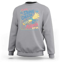 In My String Cheese Mama Era Sweatshirt Funny Mom Life Coquette Bow