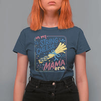 In My String Cheese Mama Era T Shirt For Women Funny Mom Life Coquette Bow