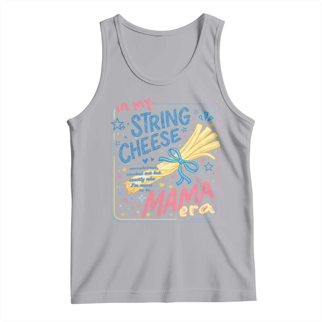 In My String Cheese Mama Era Tank Top Funny Mom Life Coquette Bow