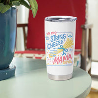 In My String Cheese Mama Era Tumbler Cup Funny Mom Life Coquette Bow